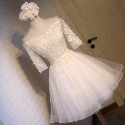 2016 Short Prom Dress Tulle Sexy Evening Dresses..